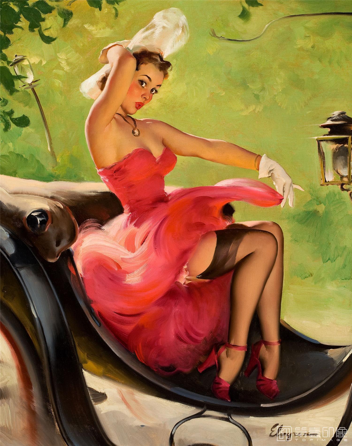 油画-吉尔·艾尔夫格雷恩 Gil Elvgren 作品集-178